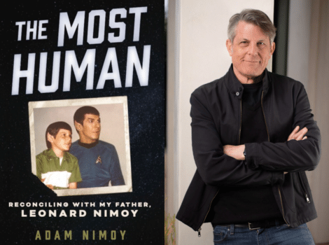 side by side of book cover, "The Most Human" and author headshot