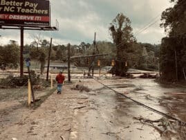 Devastation in Asheville after Hurricane Helene